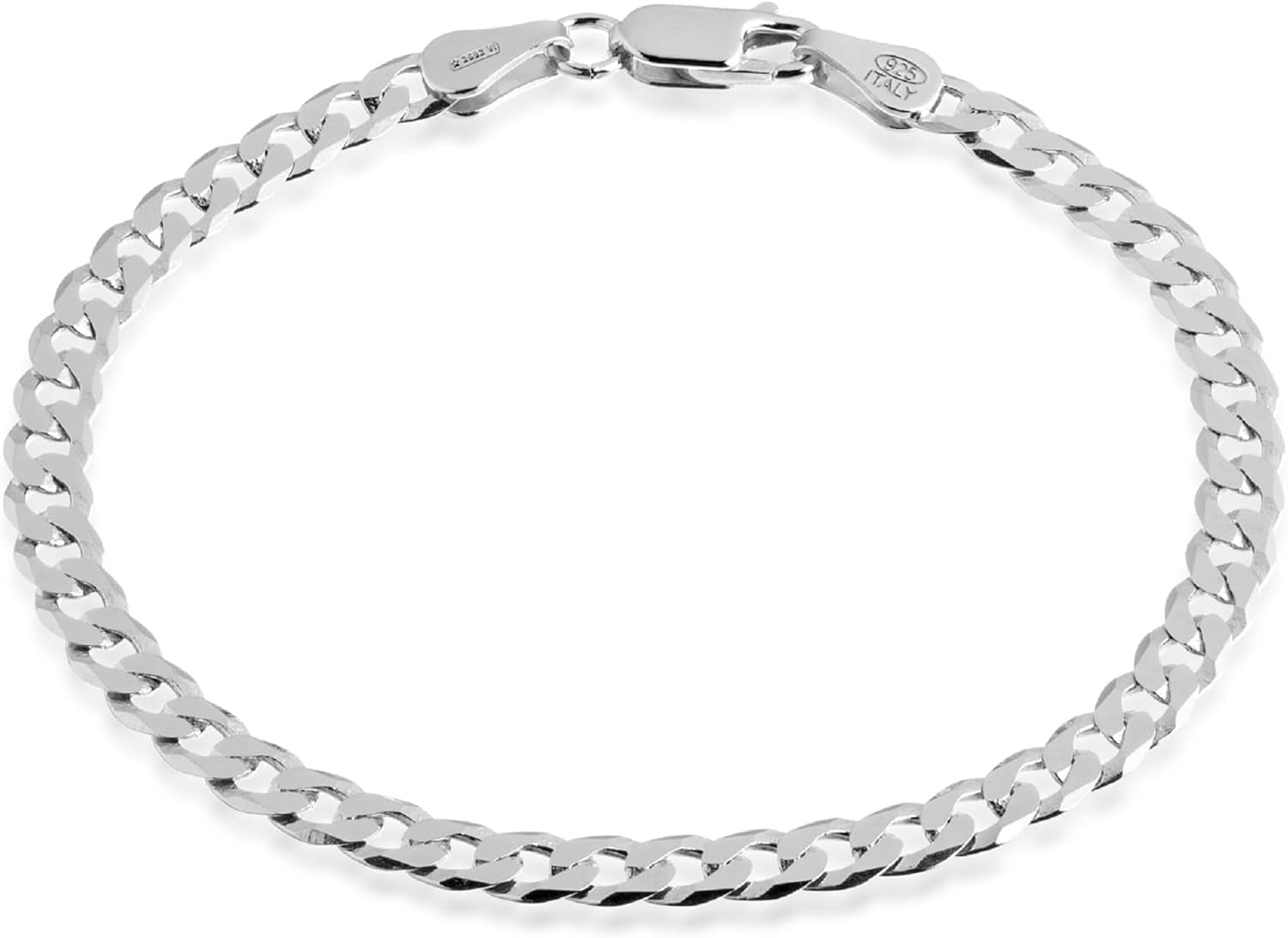 - Cuban Link Chain 925 Sterling Silver Made in Italy Certified - Women Men Boys Girls Bracelet - 7 to 9 Inch - 5Mm or 7Mm Diamond-Cut - Gift Box Included