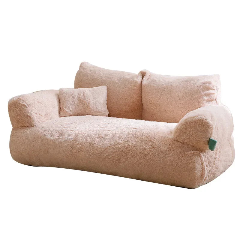 Winter Cat House Plush Dog Sofa Beds Washable Warm Pet Dog Nest Cat Beds Thicken Comfortable Cat Cushion Dog Sleep Cat Furniture