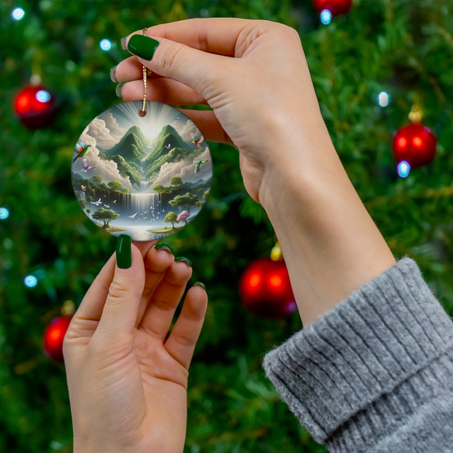 Ceramic Ornament, 4 Shapes